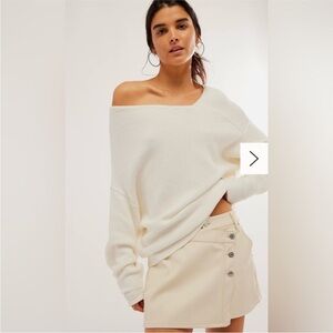 Free People We The Free Wynne Vegan Skirt Button Size 30